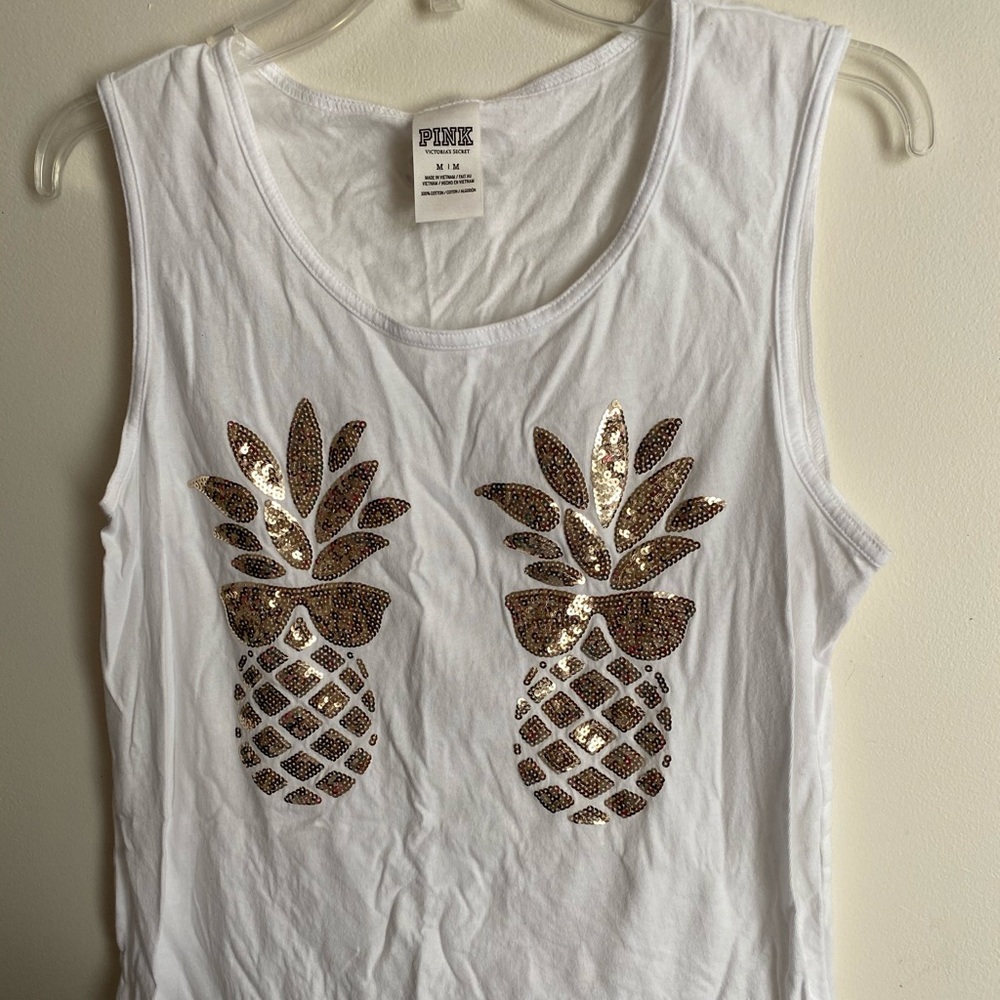 Victoria’s Secret PINK pineapple tank muscle top